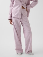 Pinke Streifen - Gap Softest Flannel Pyjamas Bottoms - Bild 1 von 4