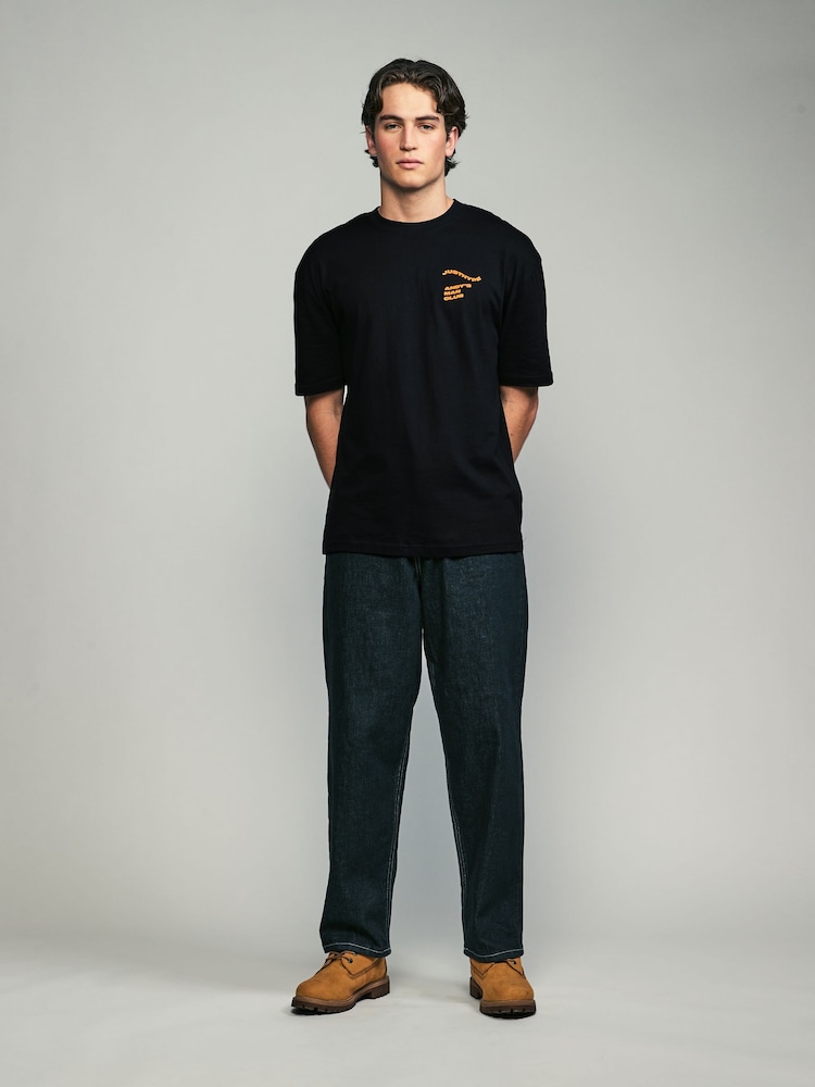 Black Andys Man Club Charity 100% Cotton T-Shirt - Image 2 of 8