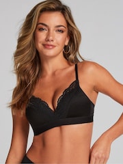 Negro oscuro - Hunkemoller Blue Sophie Non-Padded Underwired Bra - Imagen 1 de 5