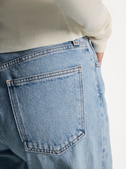 AGOLDE Light Blue Luna Pieced High Rise Barrel Taper Jeans - Image 6 of 8