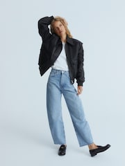 AGOLDE Light Blue Luna Pieced High Rise Barrel Taper Jeans - Image 7 of 8