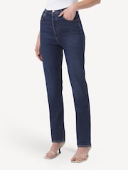 AGOLDE Dark Blue Freya Slim High Rise Jeans - Image 3 of 5