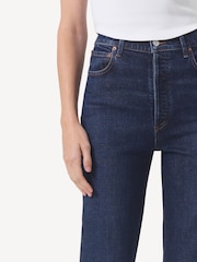 AGOLDE Dark Blue Freya Slim High Rise Jeans - Image 5 of 5