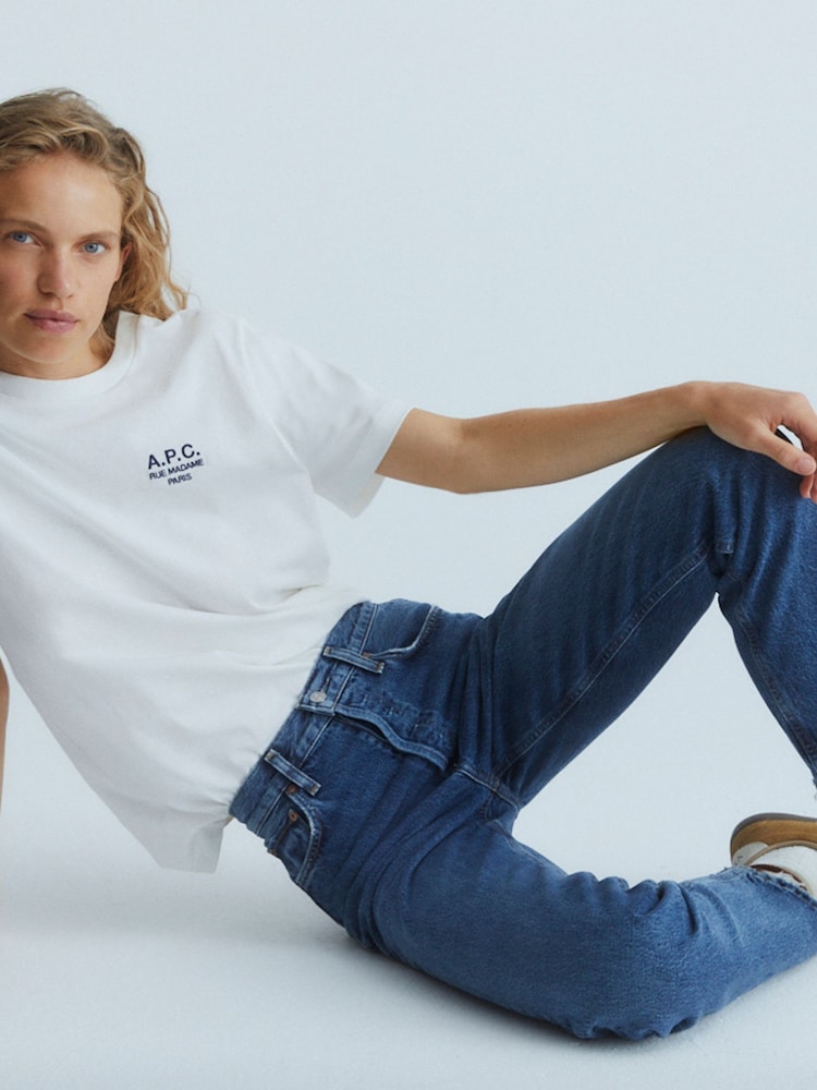AGOLDE Dark Blue 90's Pinch Waist High Rise Straight Jeans - Image 2 of 7
