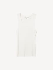 AGOLDE White Signature Rib Poppy Tank - Image 4 of 4