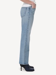 AGOLDE Light Blue 90's Pinch Waist High Rise Straight Jeans - Image 3 of 6