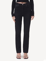 AGOLDE Black Freya Slim High Rise Jeans - Image 1 of 5