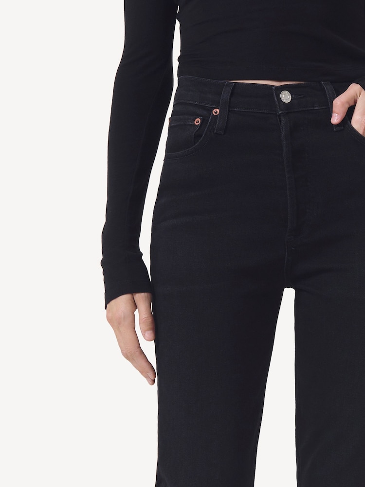 AGOLDE Black Freya Slim High Rise Jeans - Image 5 of 5