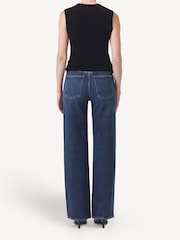 AGOLDE Blue Harper Mid Rise Relaxed Straight Jeans - Image 2 of 5