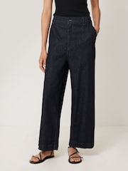 Jigsaw Blue Hampstead Wide Leg Jeans - Image 1 of 7