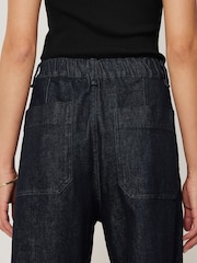 Jigsaw Blue Hampstead Wide Leg Jeans - Image 5 of 7