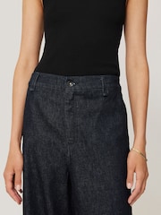 Jigsaw Blue Hampstead Wide Leg Jeans - Image 6 of 7