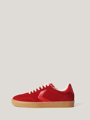 Jigsaw Red Portland Vintage Classic Trainers - Image 1 of 5