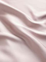 vieux rose - Peignoir de demoiselle d'honneur Satin Maxi à une épaule avec col écharpe - Image 7 de 7