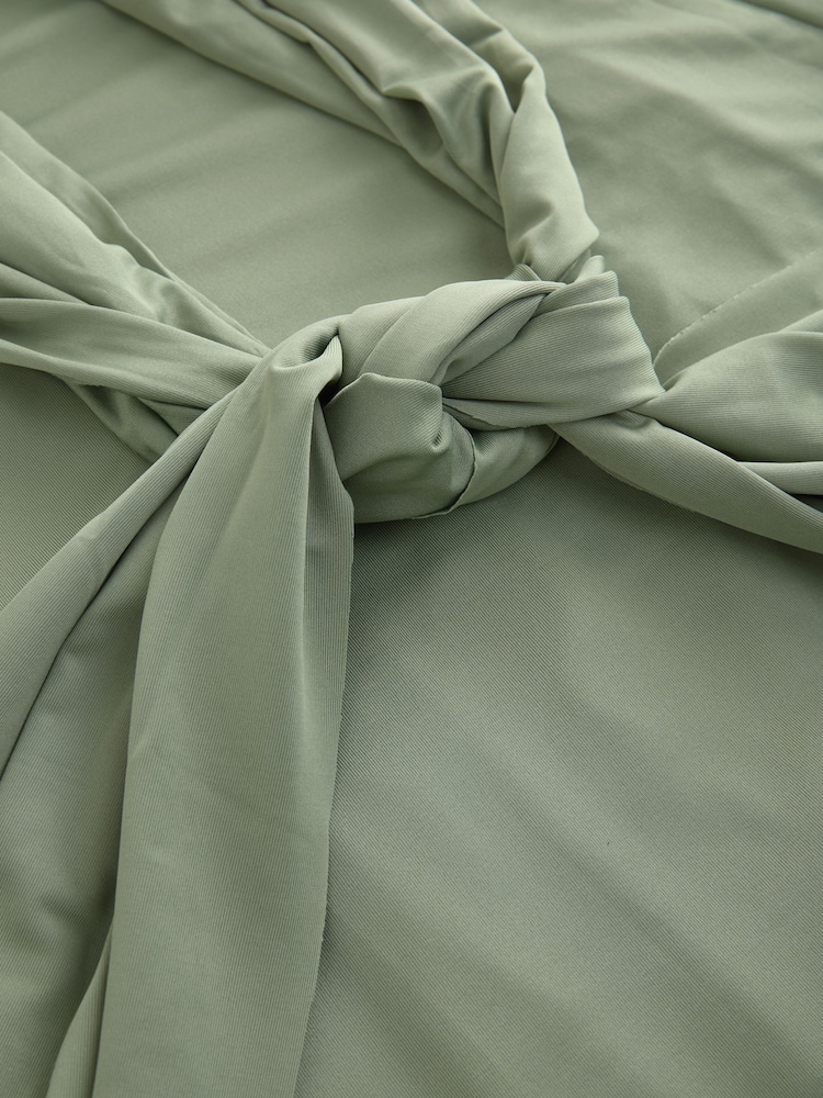 Olive Green Jersey Multiway Bridesmaid Wedding Maxi Dress - Image 10 of 10