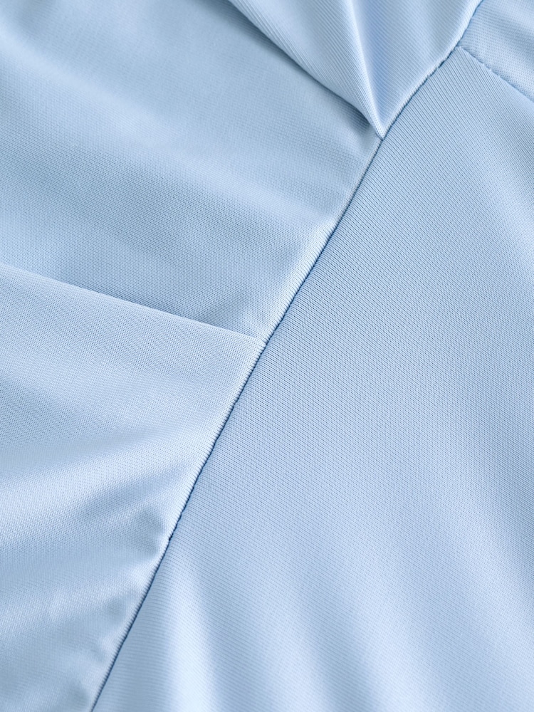 Pastelblauw - Varieerbare lange jersey bruidsmeisjesjurk voor een bruiloft - Image 7 of 8