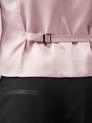 Pink Textured Silk Waistcoat - Image 6 of 9