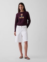 Burgundy Brannan Bear - Gap Rolled Neck Jumper - Imagen 3 de 4