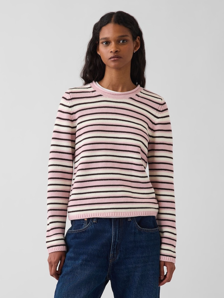 Rayas rosas - Gap Rolled Neck Jumper - Imagen 1 de 4
