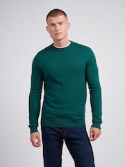 U.S. Polo Assn. Green Mens Cotton Crew Neck Jumper - Image 1 of 7