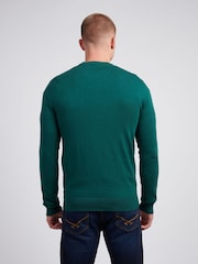 U.S. Polo Assn. Green Mens Cotton Crew Neck Jumper - Image 2 of 7
