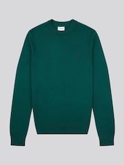 U.S. Polo Assn. Green Mens Cotton Crew Neck Jumper - Image 5 of 7