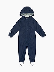 MORI Blue Waterproof Cosy Hooded Puddlesuit - Image 3 of 5