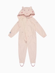 MORI Pink Peppa Pig Waterproof Cosy Hooded Puddlesuit - Image 8 of 8