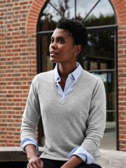 Pure Collection Cashmere V-Neck Jumper - Image 1 of 3
