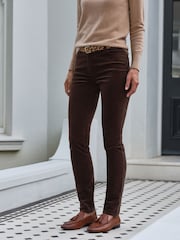 Pure Collection Washed Velvet Jeans - Image 1 of 3