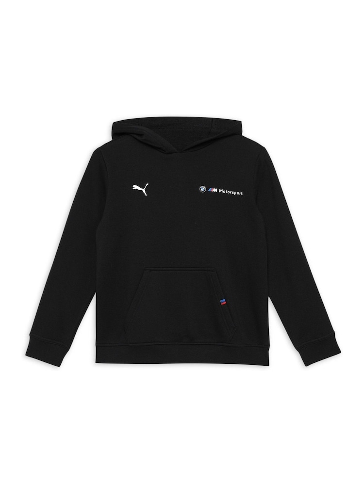 Puma Black Boys BMW M Motorsport ESS + Fleece Hoodie - Image 6 of 6