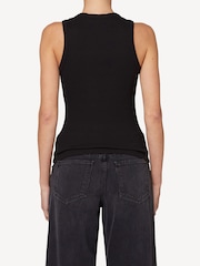 AGOLDE Black Signature Rib Poppy Tank - Image 2 of 4