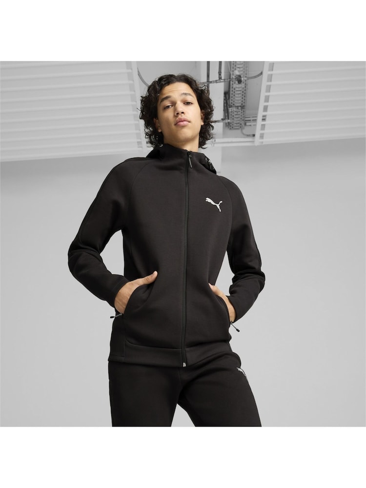 Puma Black Mens Evostripe Full Zip Hoodie - Image 1 of 6