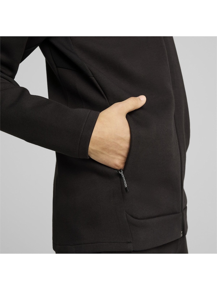 Puma Black Mens Evostripe Full Zip Hoodie - Image 6 of 6
