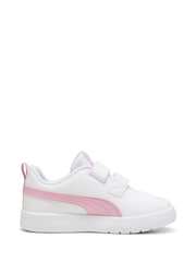 Puma White Boys Courtflex V3 Sneakers - Image 1 of 6