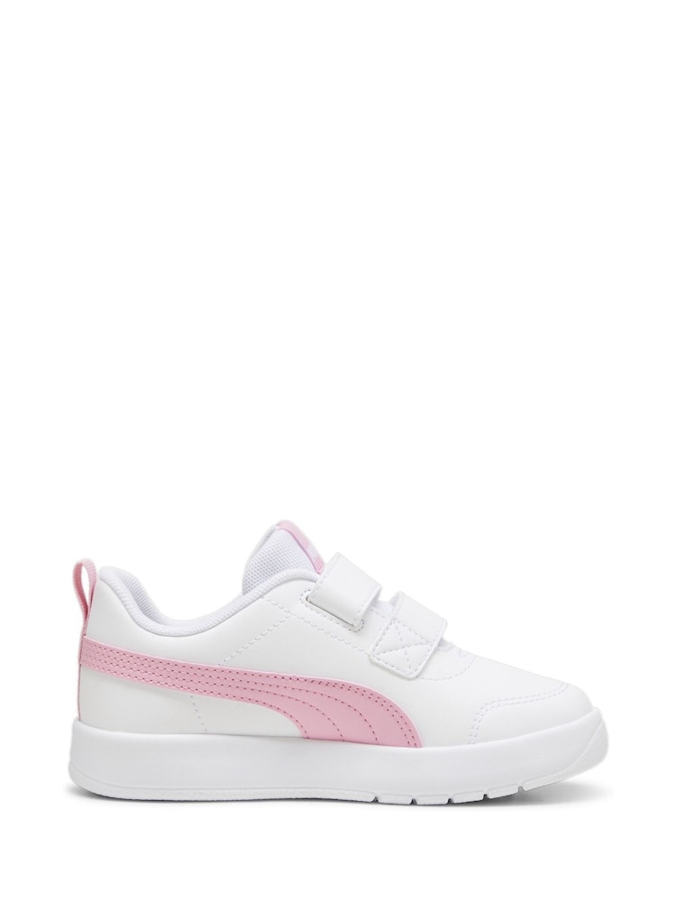 Puma White Boys Courtflex V3 Sneakers - Image 1 of 6