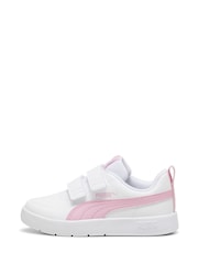 Puma White Boys Courtflex V3 Sneakers - Image 2 of 6