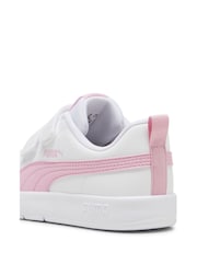 Puma White Boys Courtflex V3 Sneakers - Image 5 of 6