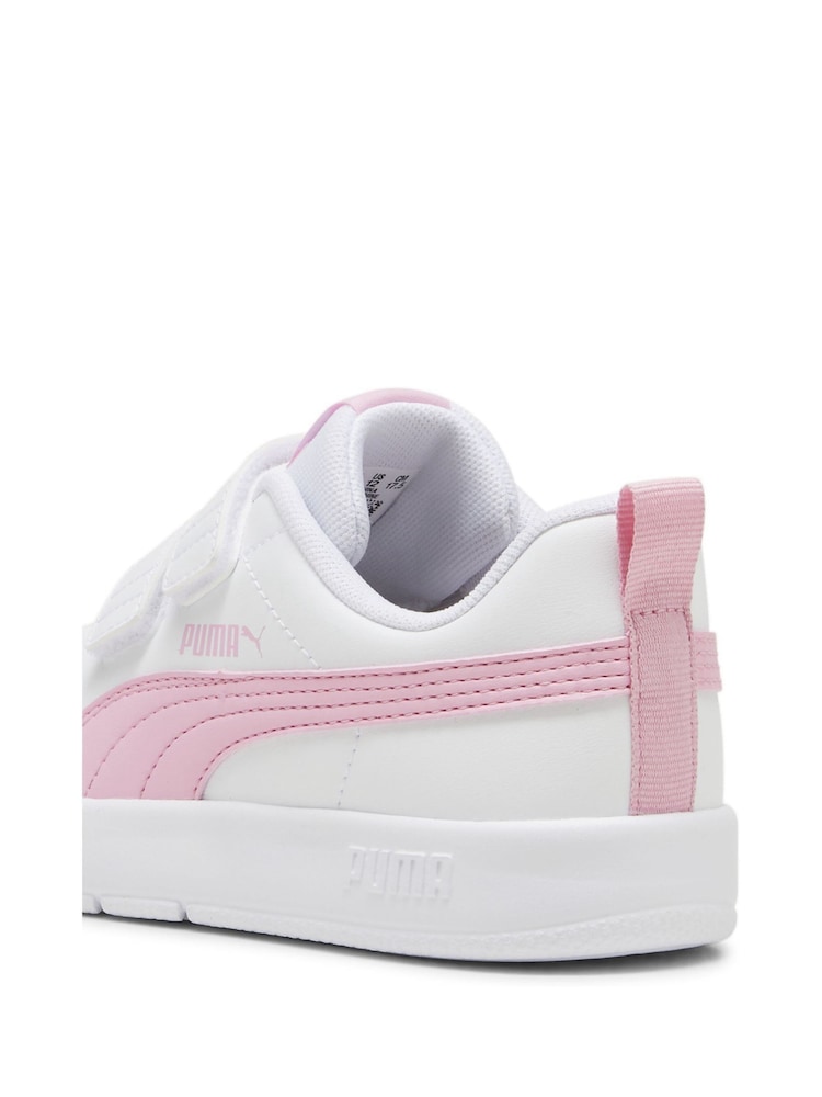 أبيض - حذاء رياضي للأولاد Courtflex V3 من Puma - Image 5 of 6