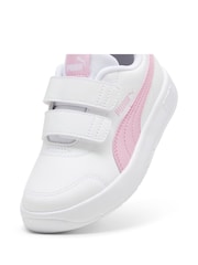 Puma White Boys Courtflex V3 Sneakers - Image 6 of 6