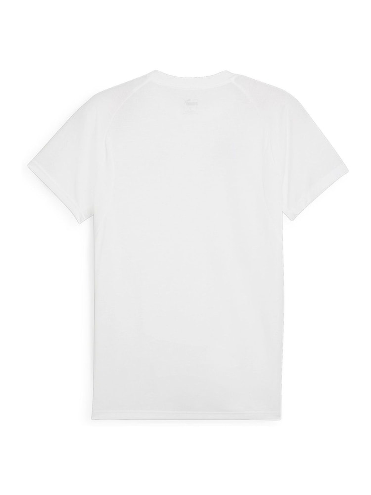 Puma White Mens Evostripe T-Shirt - Image 5 of 5
