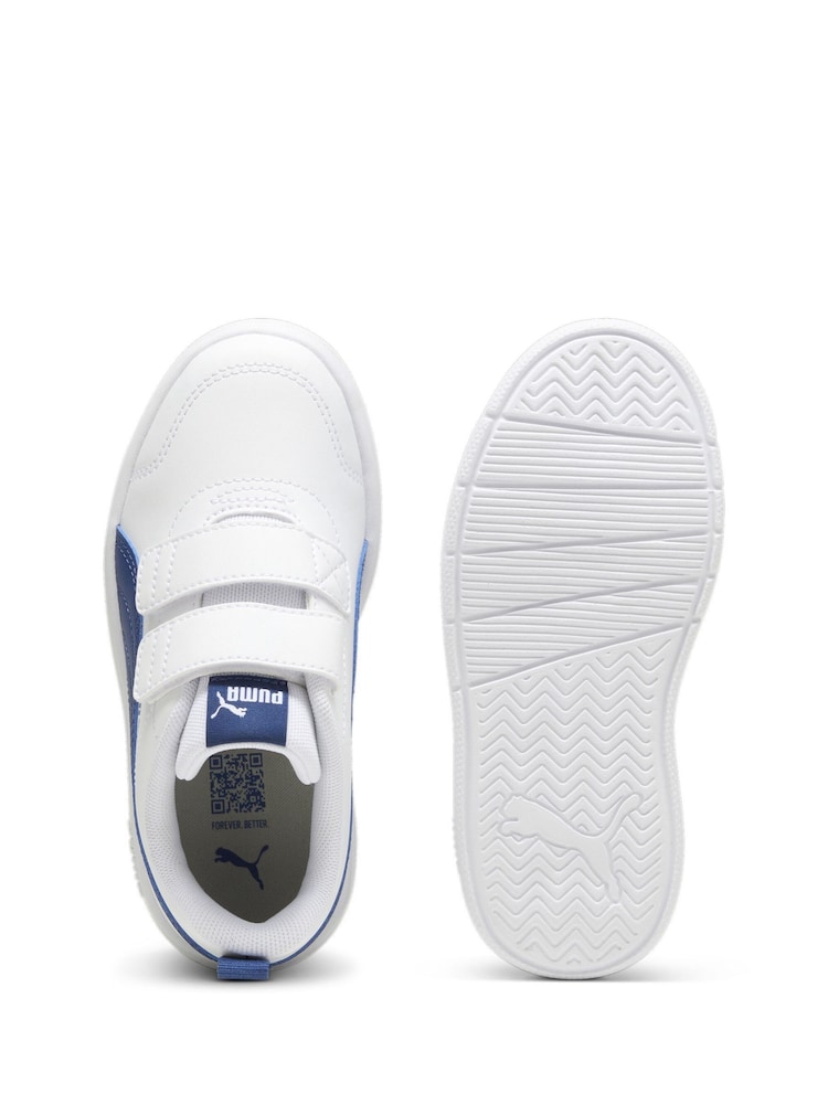 أبيض كريم - حذاء رياضي للأولاد Courtflex V3 من Puma - Image 4 of 6