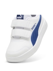 Puma White cream Boys Courtflex V3 Sneakers - Image 6 of 6