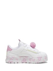 Puma White Girls Mayze Crashed Trolls 2 Sneakers - Image 1 of 5