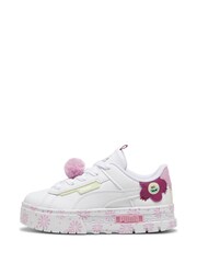 Puma White Girls Mayze Crashed Trolls 2 Sneakers - Image 2 of 5