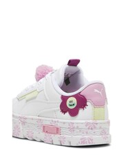 Puma White Girls Mayze Crashed Trolls 2 Sneakers - Image 3 of 5