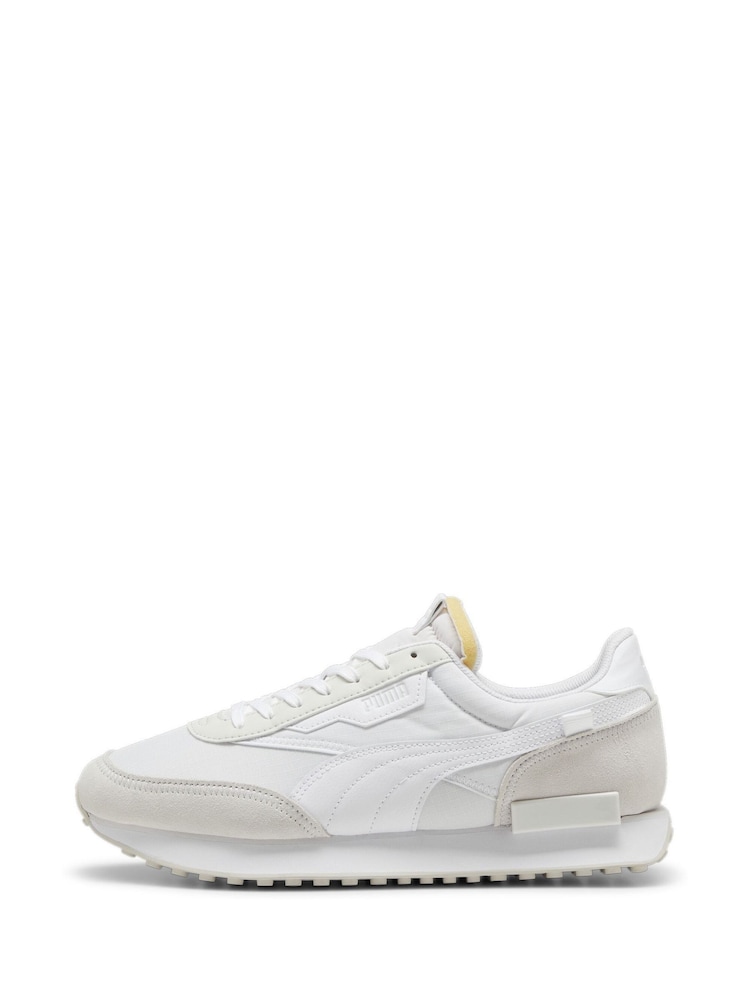 Puma White Mens Future Rider Play On Sneakers - Image 2 of 6
