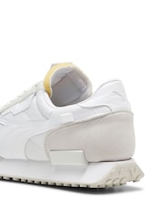 Puma White Mens Future Rider Play On Sneakers - Image 5 of 6