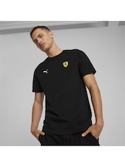 Puma Black Mens Scuderia Ferrari Race Colour Shield T-Shirt - Image 1 of 6