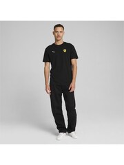 Puma Black Mens Scuderia Ferrari Race Colour Shield T-Shirt - Image 2 of 6